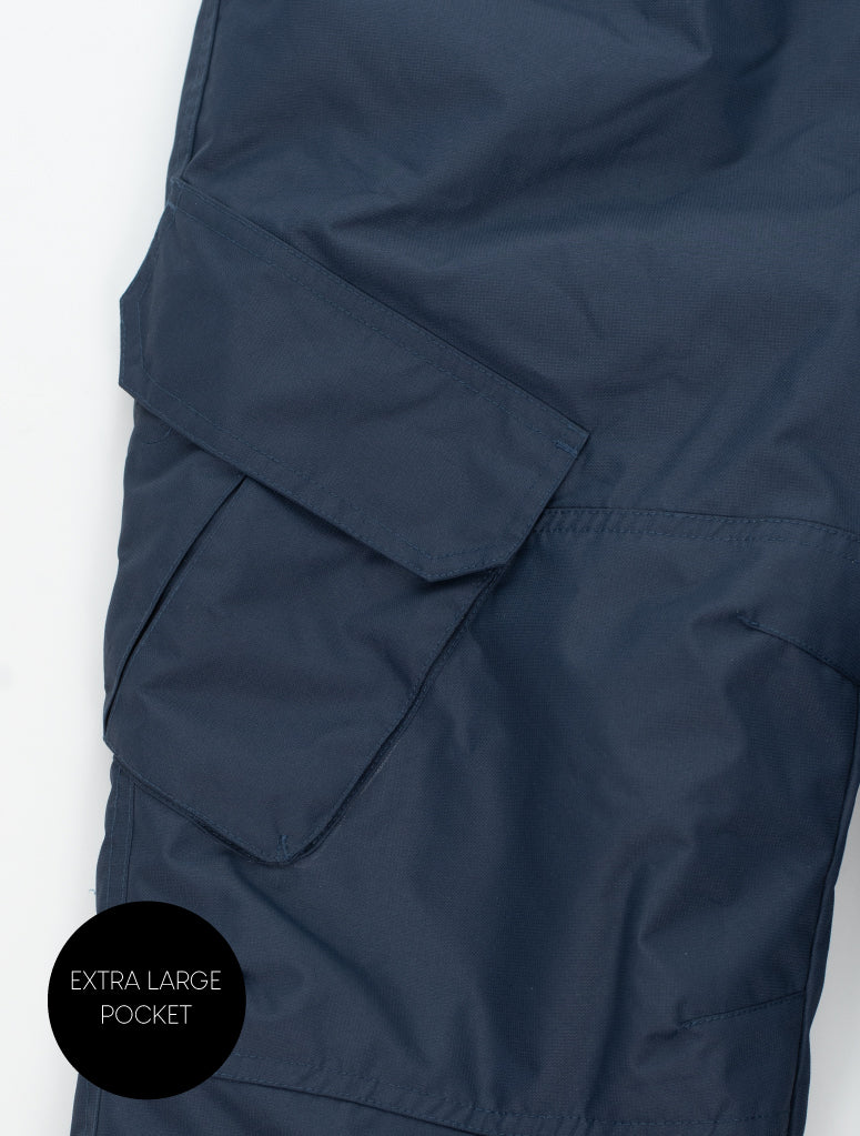 Snowrider Convertible Ski Overalls - Navy 2026
