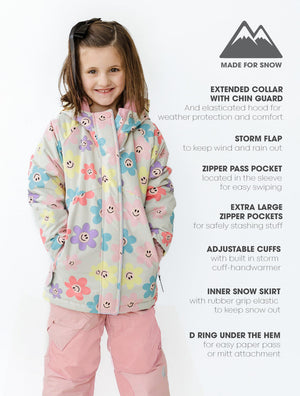 Snowrider Insulated Snow Jacket - Happy Daisy