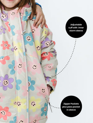 Snowrider Insulated Snow Jacket - Happy Daisy