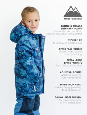 Snowrider Insulated Snow Jacket - Pixel Peak