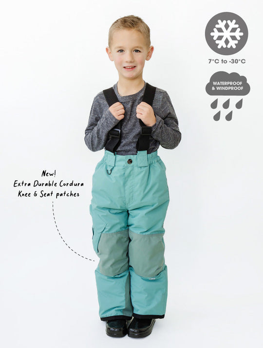 Snowrider Convertible Ski Overalls - Seafoam