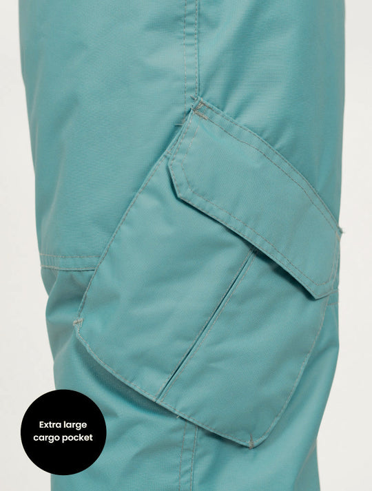 Snowrider Convertible Ski Overalls - Seafoam
