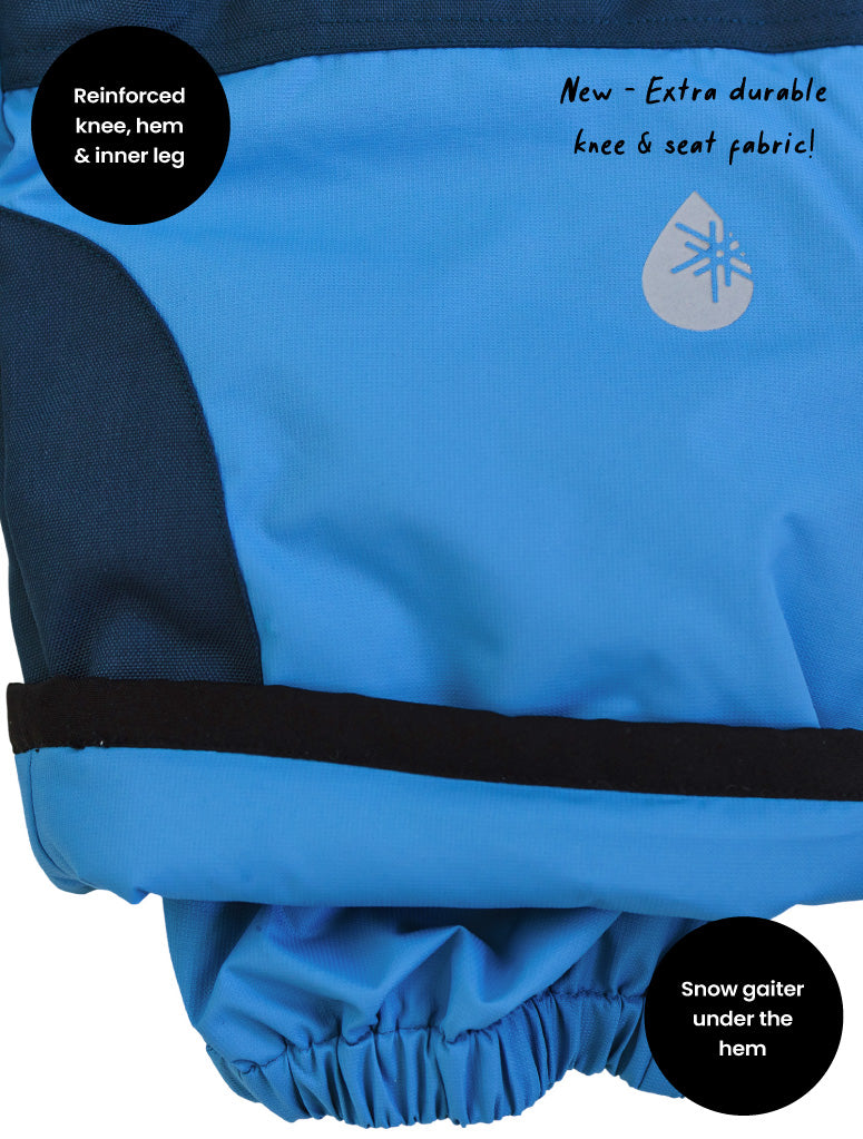 Snowrider Convertible Ski Overalls - Tide Blue