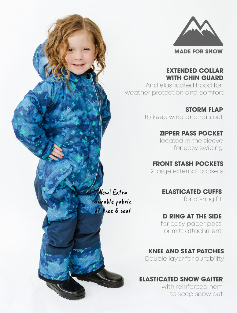Snowrider One Piece Snowsuit - Pixel Peak
