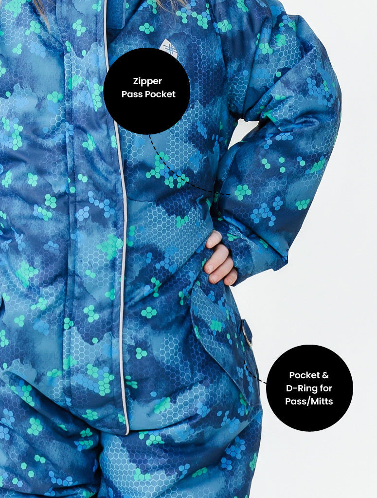 Snowrider One Piece Snowsuit - Pixel Peak