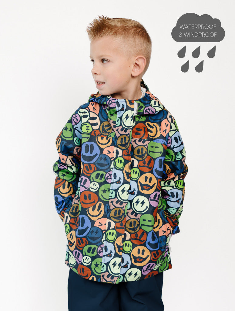 10K Packaway Rainshell - Smiley