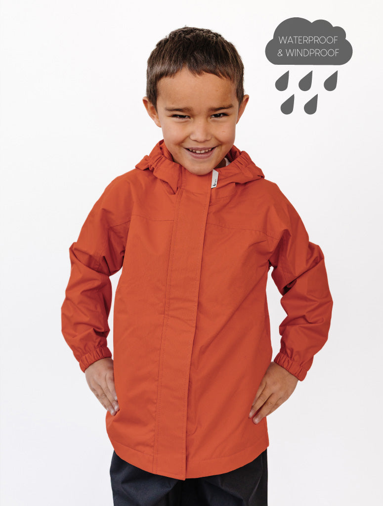 SplashMagic Rainshell - Burnt Orange | Space Pals
