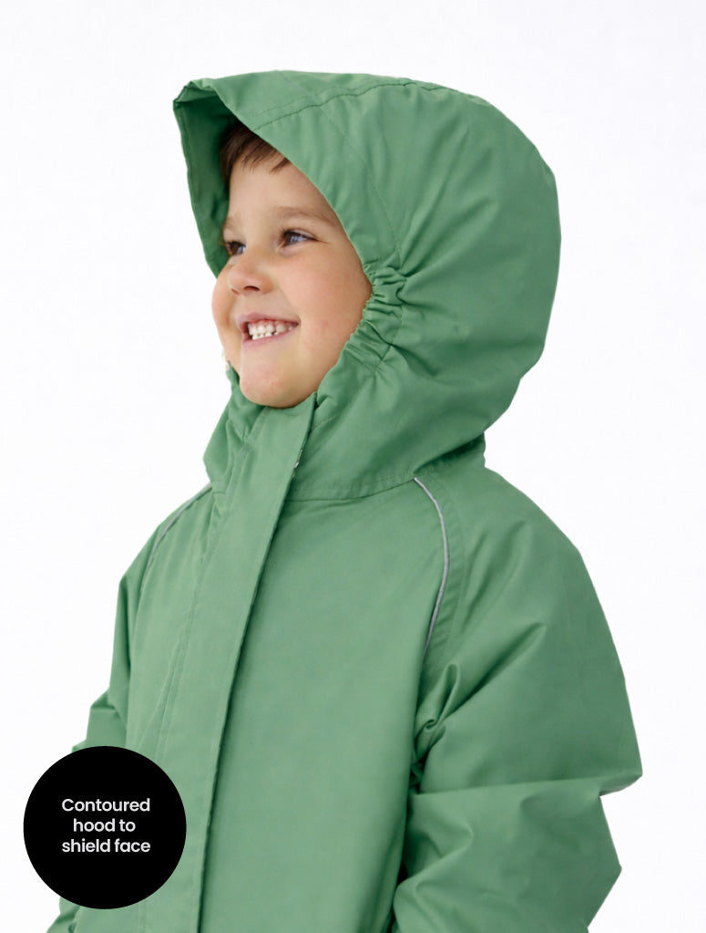 SplashMagic Storm Jacket - Forest Moss | Happy Earth