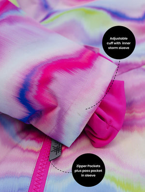 Snowrider Insulated Snow Jacket - Rainbow Wave