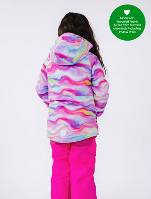 Snowrider Insulated Snow Jacket - Rainbow Wave