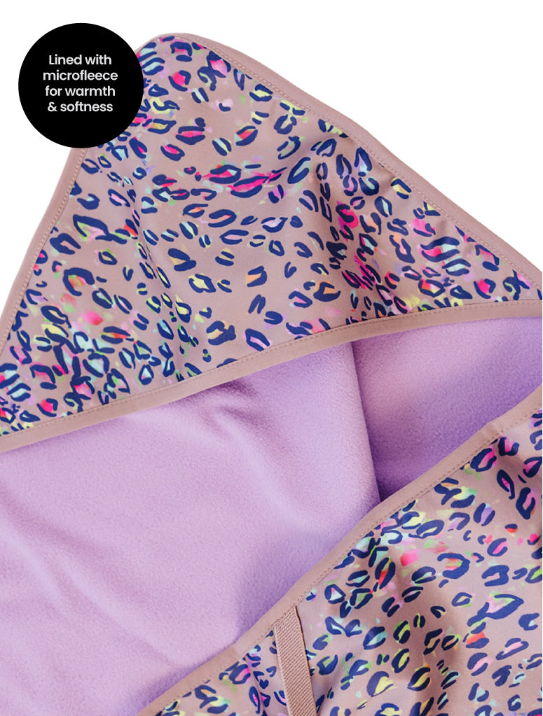 All-Weather Fleece Blanket - Rainbow Leopard