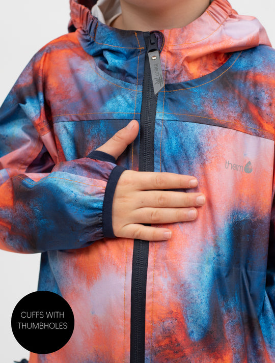 10K Packaway Rainshell - Lava | Waterproof Windproof Eco