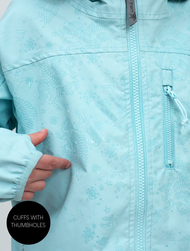 SplashMagic Rainshell - Iced Aqua | Waterproof Windproof Eco