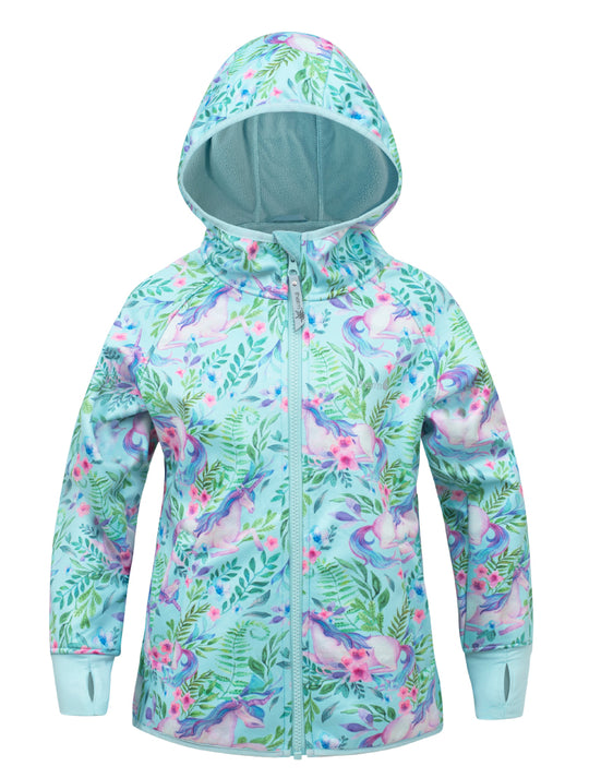 All-Weather Hoodie - Unicorn Garden | Waterproof Windproof Eco