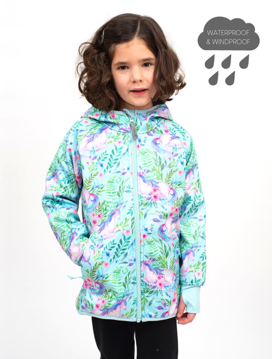 All-Weather Hoodie - Unicorn Garden | Waterproof Windproof Eco