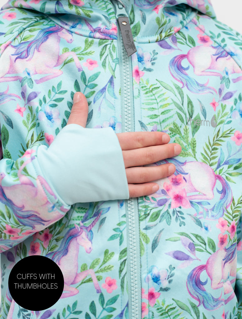 All-Weather Hoodie - Unicorn Garden | Waterproof Windproof Eco