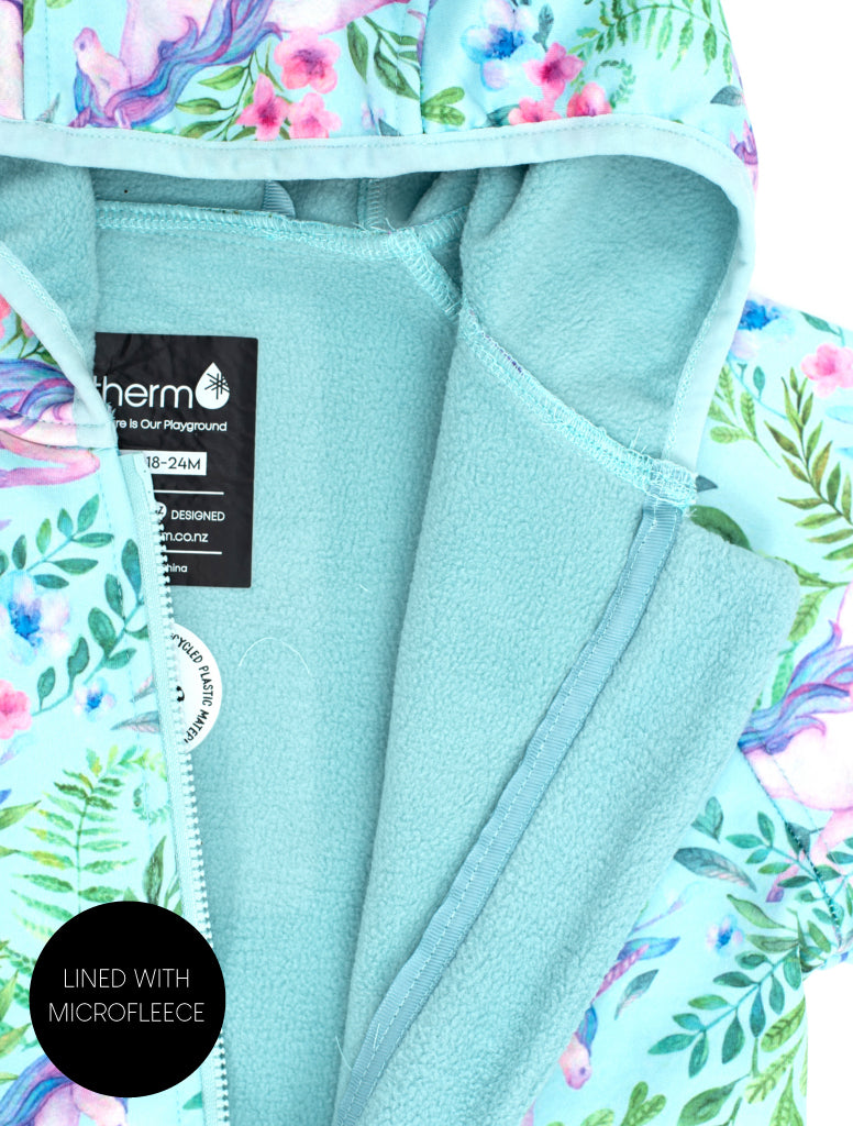 All-Weather Hoodie - Unicorn Garden | Waterproof Windproof Eco