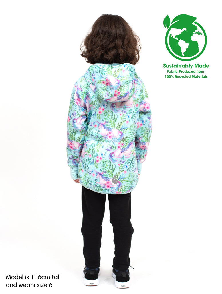 All-Weather Hoodie - Unicorn Garden | Waterproof Windproof Eco