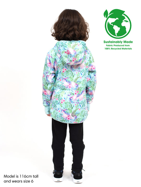 All-Weather Hoodie - Unicorn Garden | Waterproof Windproof Eco