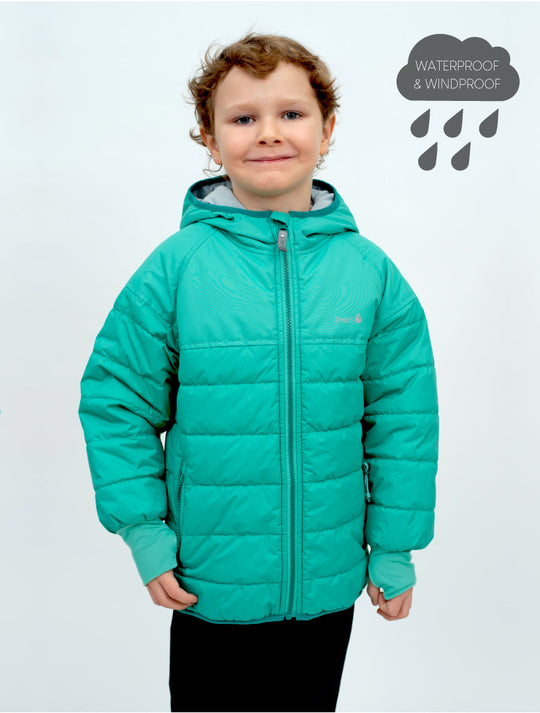 Hydracloud Puffer Jacket - Spearmint | Waterproof Windproof Eco