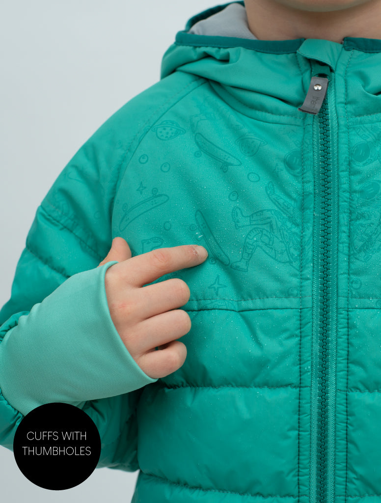 Hydracloud Puffer Jacket - Spearmint | Waterproof Windproof Eco
