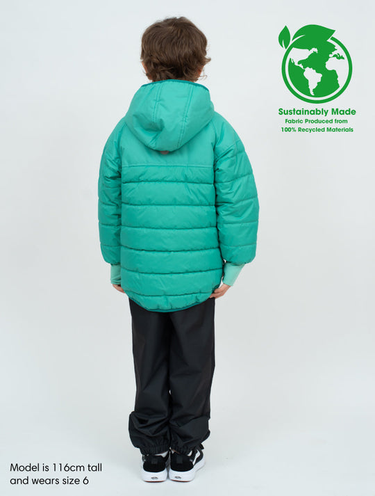 Hydracloud Puffer Jacket - Spearmint | Waterproof Windproof Eco