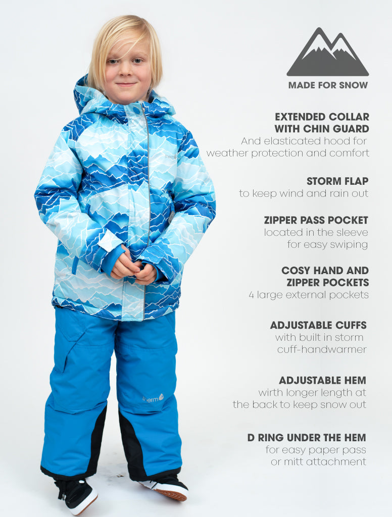 Snowrider Winter Coat - Ice Mountain | Waterproof Windproof Eco