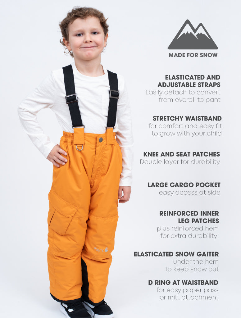 Snowrider Convertible Snow Pants - Autumn Blaze | Waterproof Windproof Eco