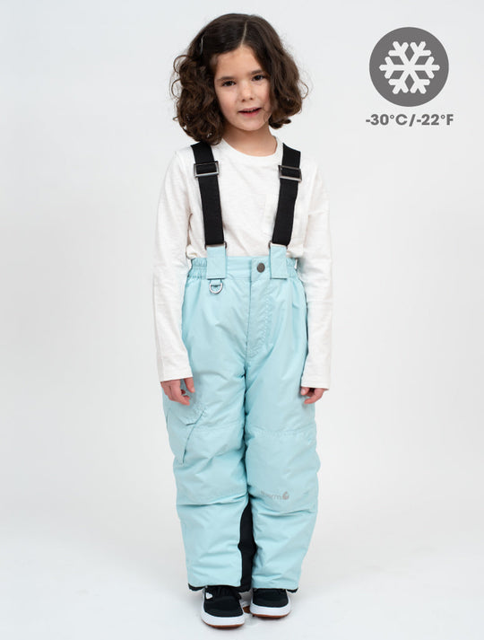 Snowrider Convertible Snow Pants - Iced Aqua | Waterproof Windproof Eco