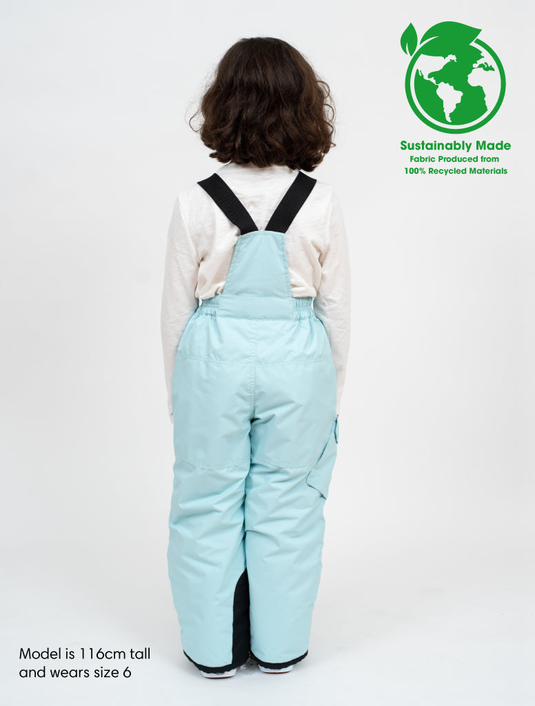 Snowrider Convertible Snow Pants - Iced Aqua | Waterproof Windproof Eco