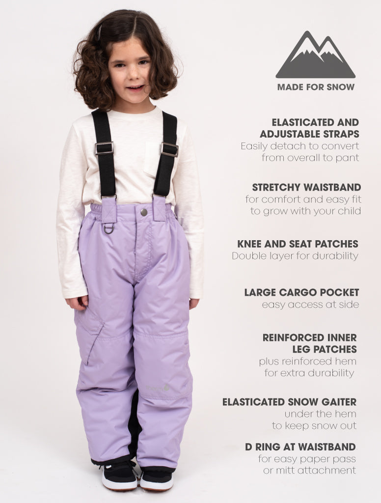 Snowrider Convertible Snow Pants - Lavender | Waterproof Windproof Eco