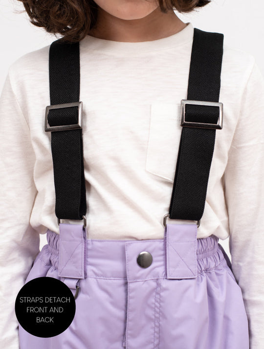 Snowrider Convertible Snow Pants - Lavender | Waterproof Windproof Eco