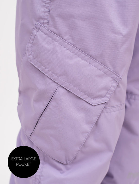 Snowrider Convertible Snow Pants - Lavender | Waterproof Windproof Eco