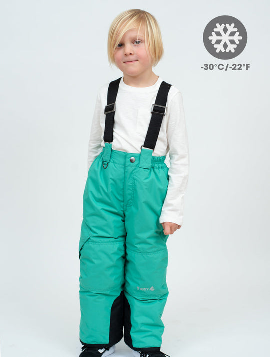 Snowrider Convertible Snow Pants - Spearmint | Waterproof Windproof Eco