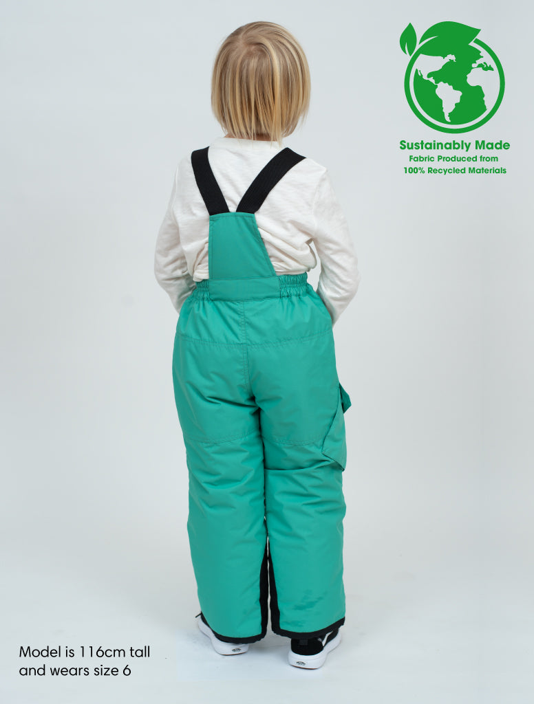 Snowrider Convertible Snow Pants - Spearmint | Waterproof Windproof Eco