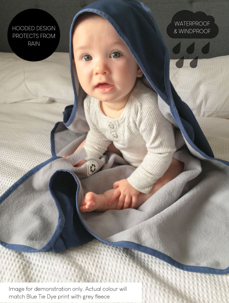 All-Weather Fleece Blanket - Surf | Waterproof Windproof Eco