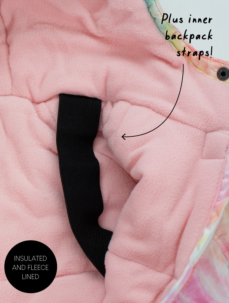 Snowrider Snowsuit - Rainbow Tie Dye | Waterproof Windproof Eco