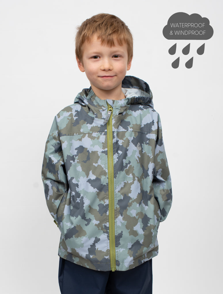 10K Packaway Rainshell - Camo | Waterproof Windproof Eco