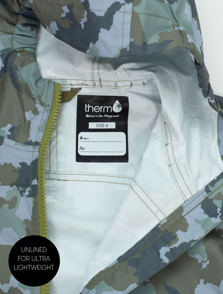 10K Packaway Rainshell - Camo | Waterproof Windproof Eco