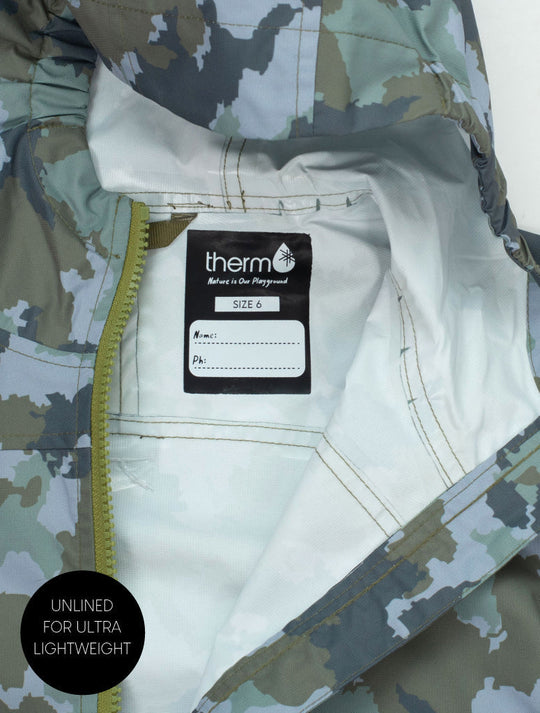 10K Packaway Rainshell - Camo | Waterproof Windproof Eco