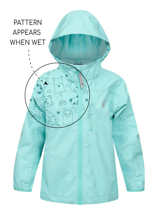 SplashMagic Rainshell - Aqua Sky | Waterproof Windproof Eco