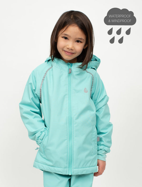 SplashMagic Storm Jacket - Aqua Sky | Waterproof Windproof Eco