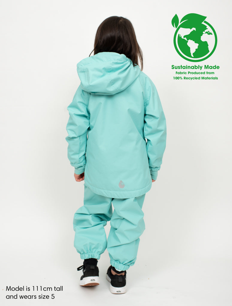 SplashMagic Storm Jacket - Aqua Sky | Waterproof Windproof Eco