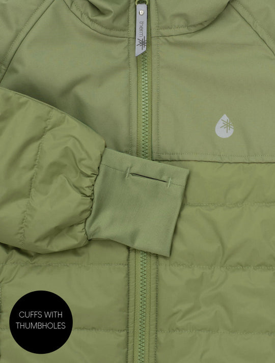 Hydracloud Puffer Jacket - Olive | Waterproof Windproof Eco