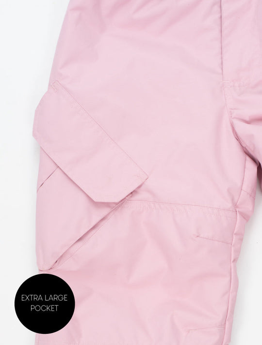 Snowrider Convertible Snow Pants - Ballet Pink | Waterproof Windproof Eco