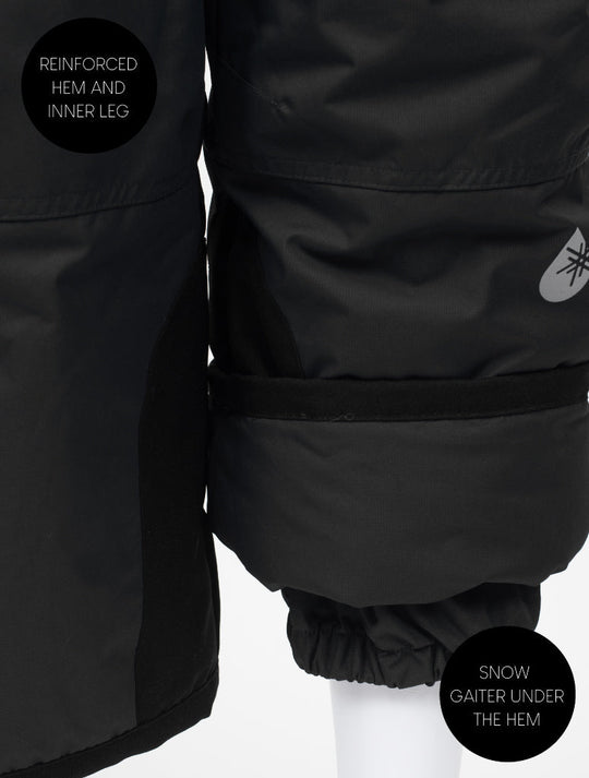 Snowrider Convertible Snow Pants - Black 2023 | Waterproof Windproof Eco