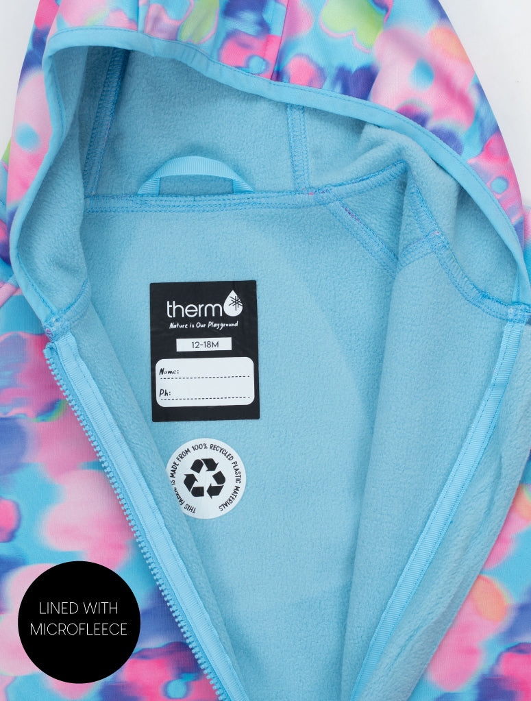All-Weather Fleece Onesie - Electric Floral | Waterproof Windproof Eco