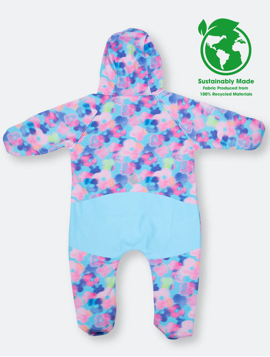All-Weather Fleece Onesie - Electric Floral | Waterproof Windproof Eco