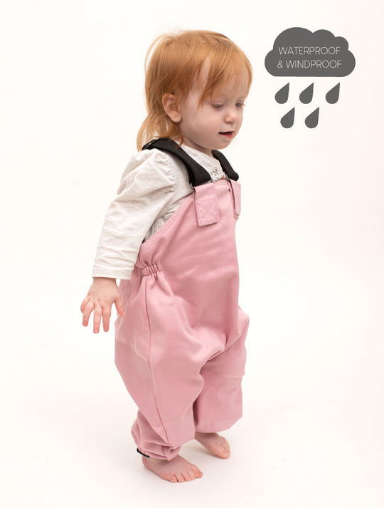 All-Weather Fleece Overalls - Ballet Pink | Waterproof Windproof Eco