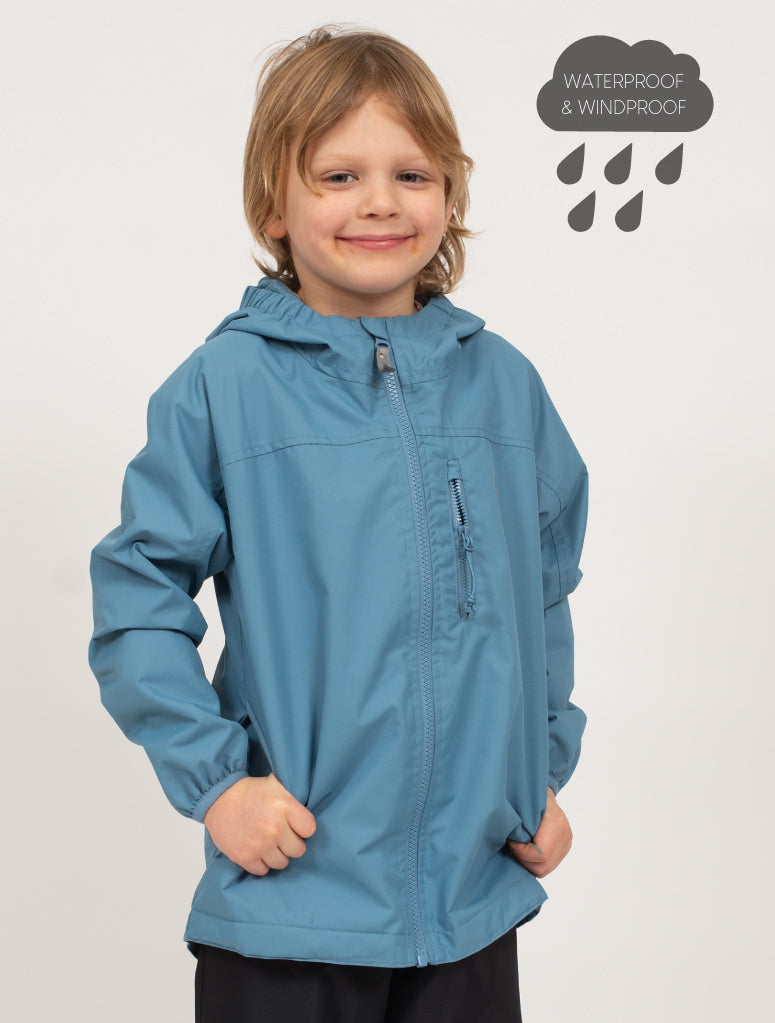 SplashMagic Rainshell - Stone Blue | Waterproof Windproof Eco